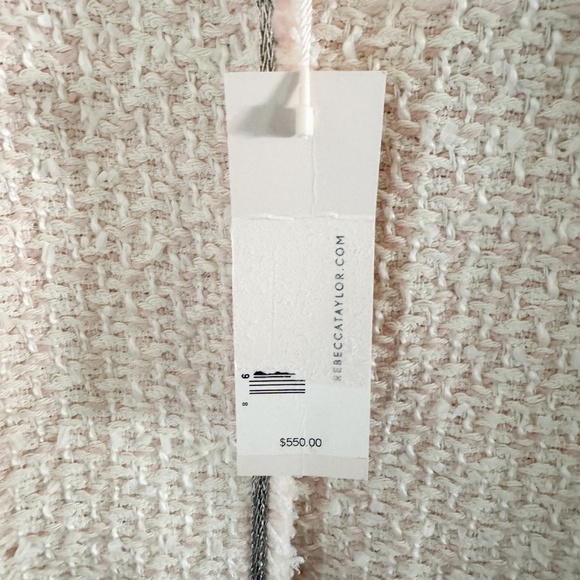 NWT $550 Rebecca Taylor Pink Tweed Jacket 0 - Picture 4 of 7